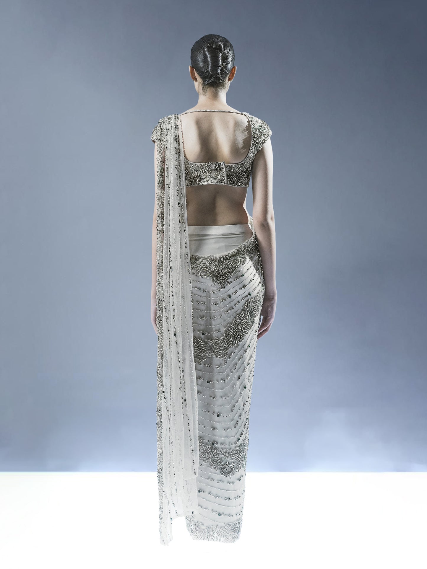 Aurora Cascade Saree