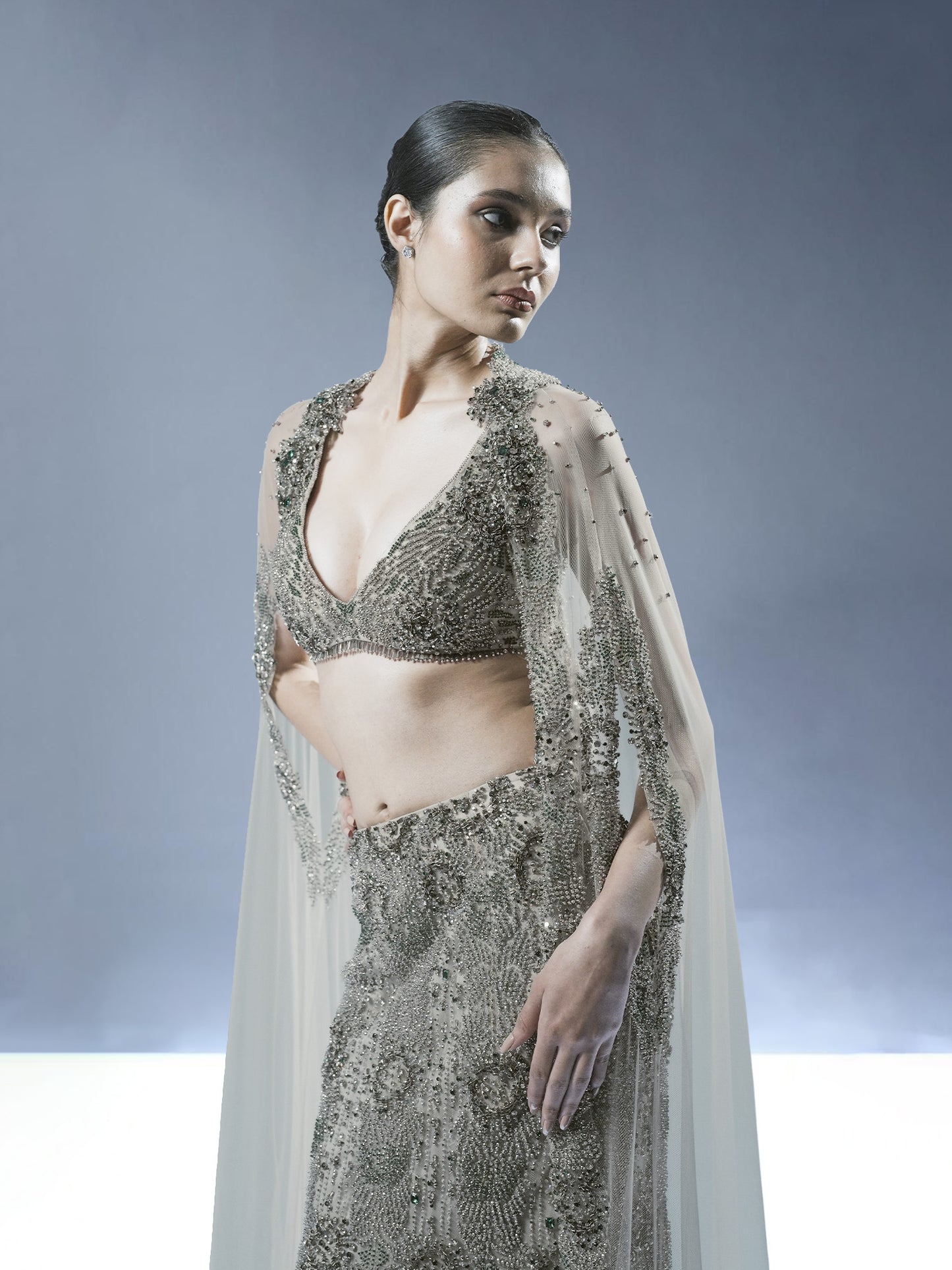 Pearl Cascade Lehenga Set