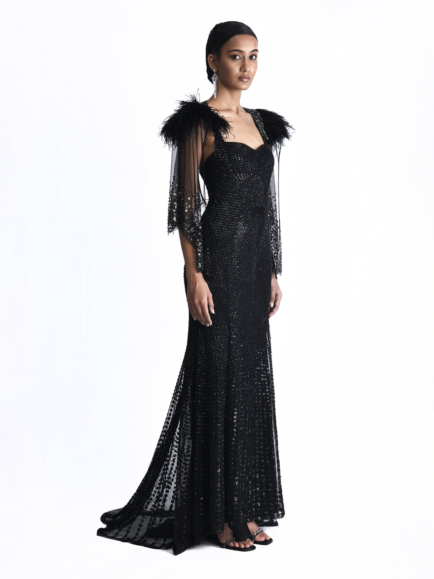 Ophelia Gown With Cape