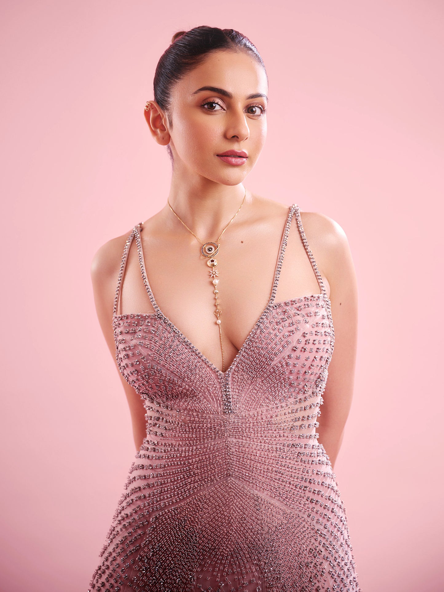 Rakul Preet Singh In Periwinkle Agate Gown