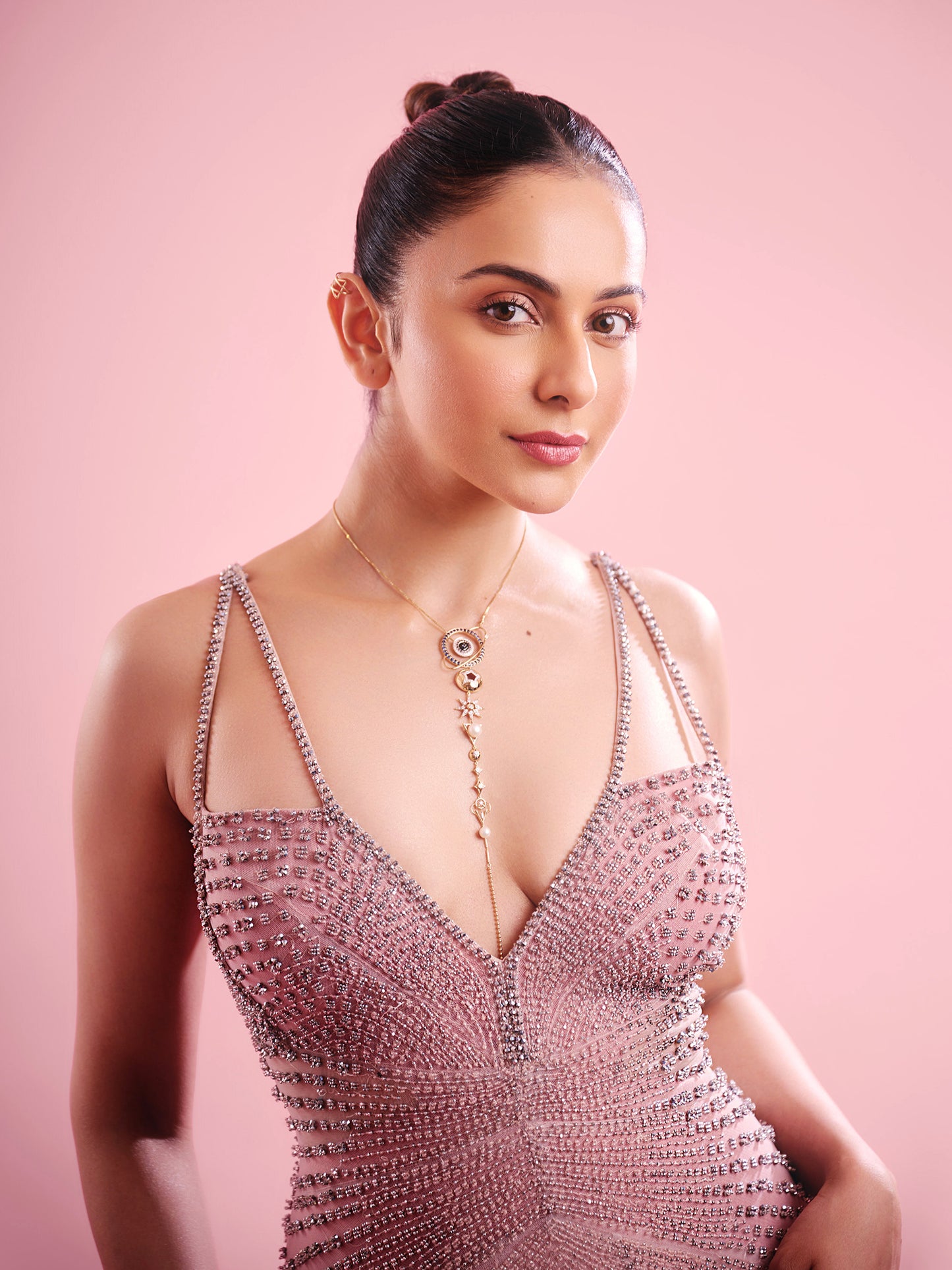 Rakul Preet Singh In Periwinkle Agate Gown