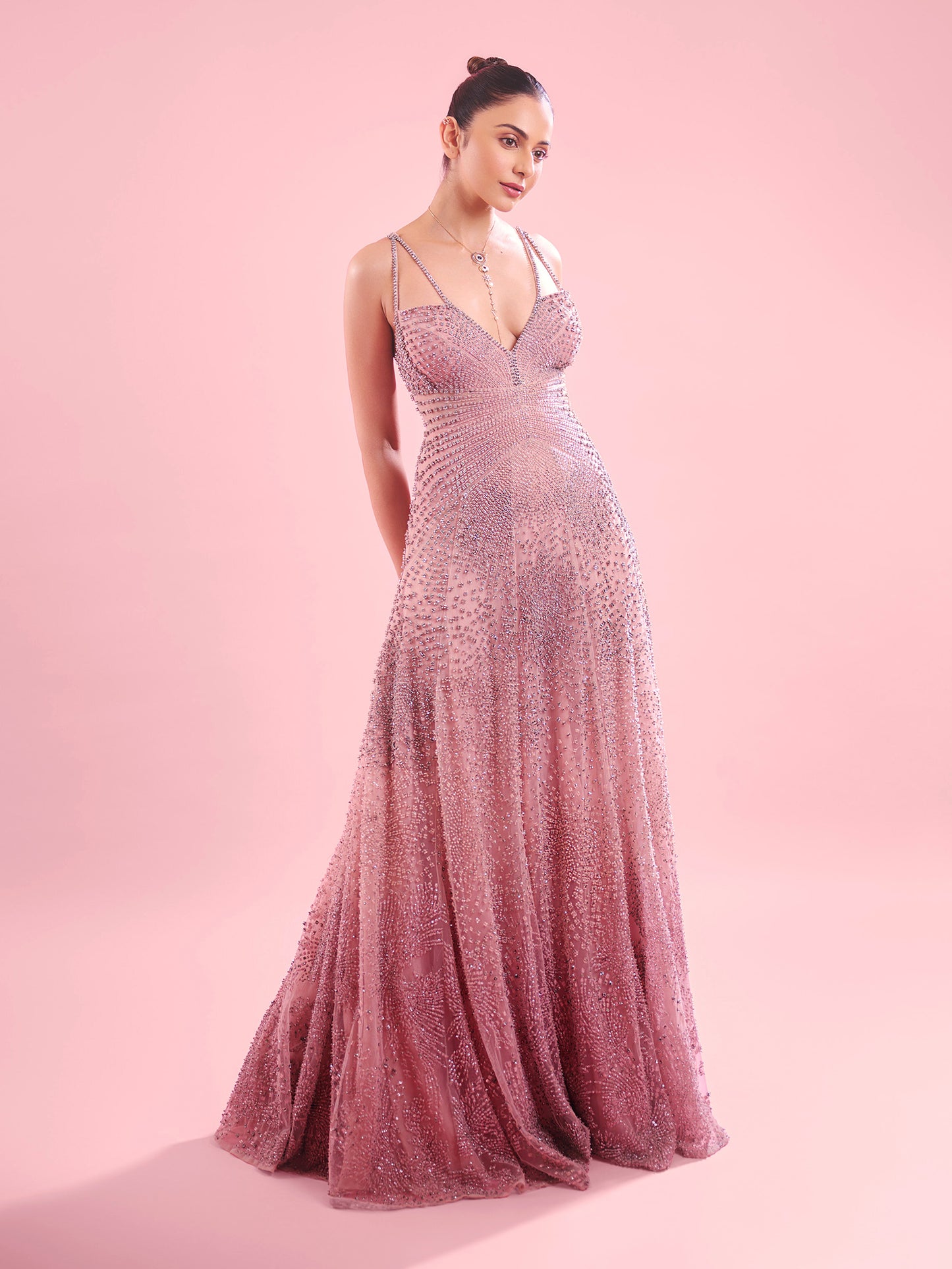 Rakul Preet Singh In Periwinkle Agate Gown