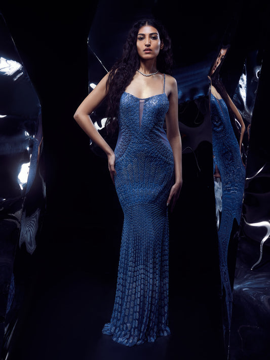 Cosmic Fishtail Gown