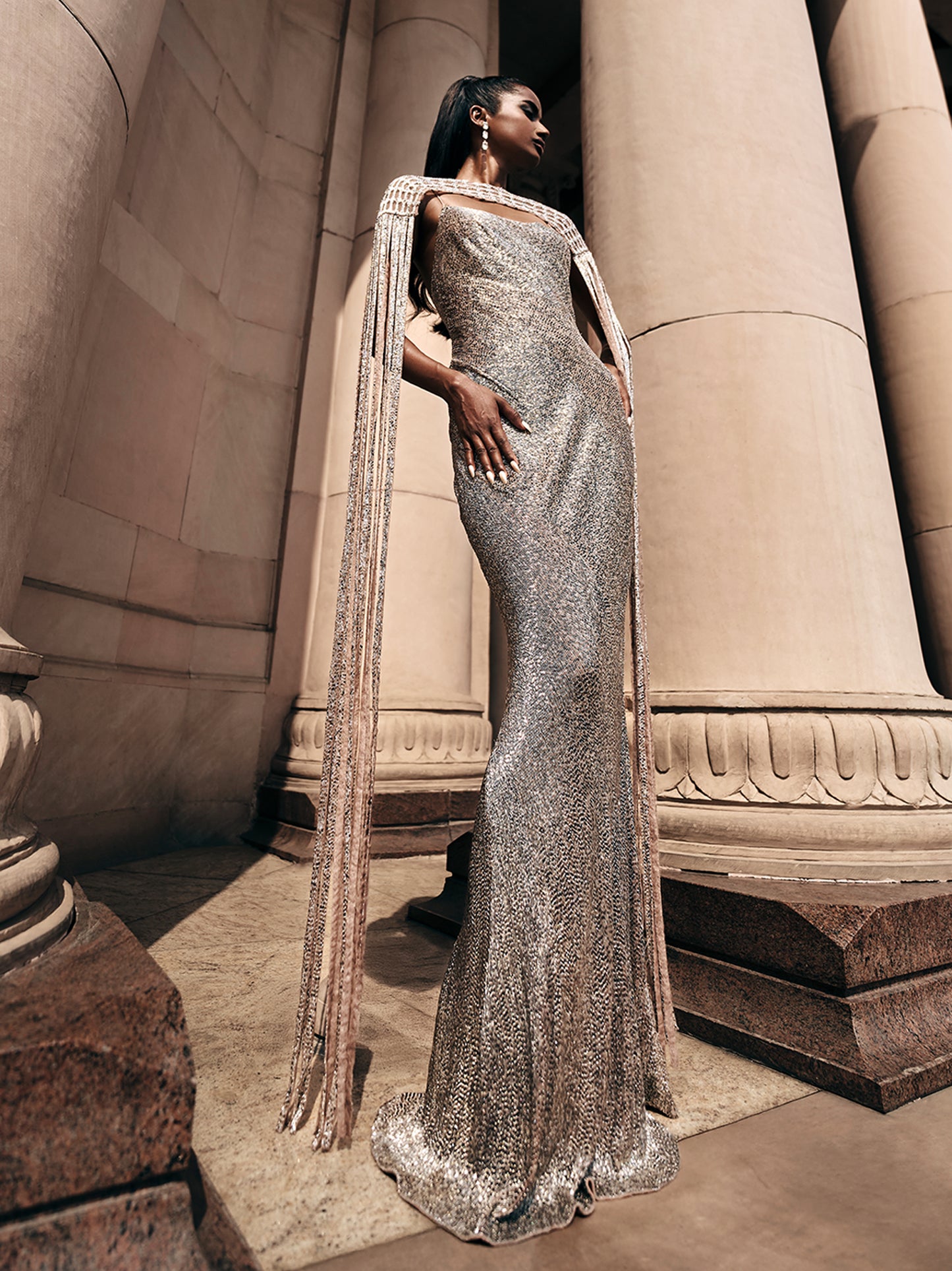 Astrid Cape Gown