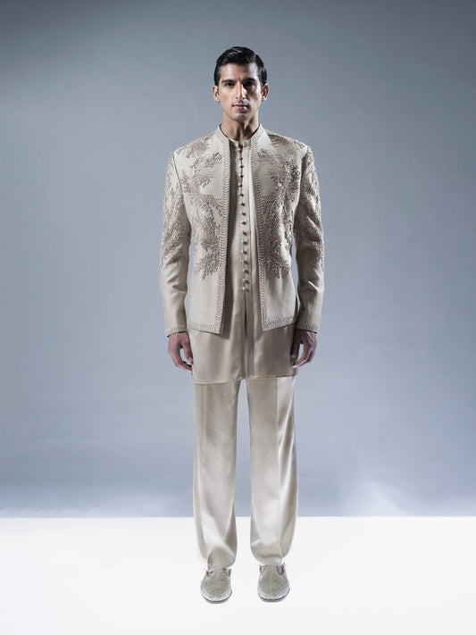 Solstice Embroidered Bandhgala Set
