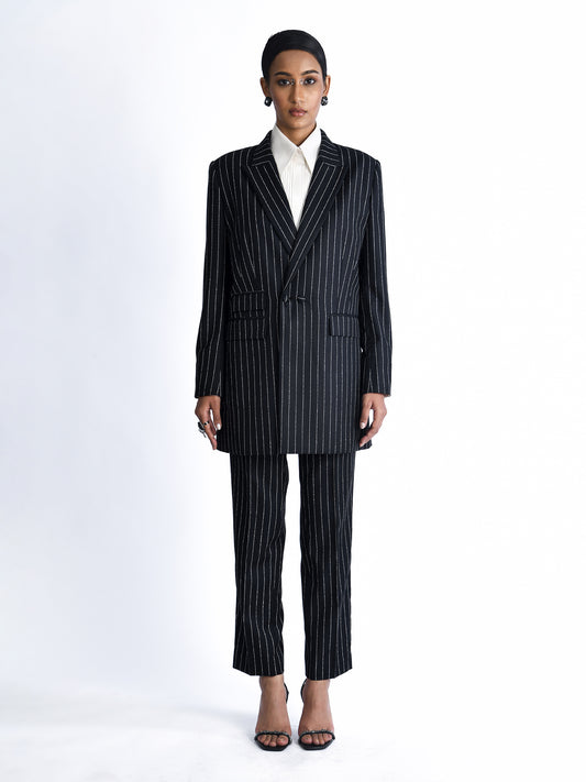 Double Breasted Pinstripe Jacket