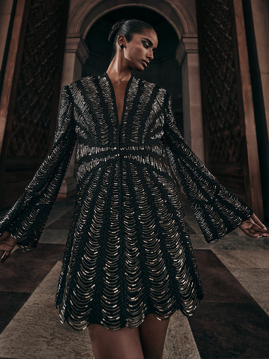 Silk Corded Metallic Jacket