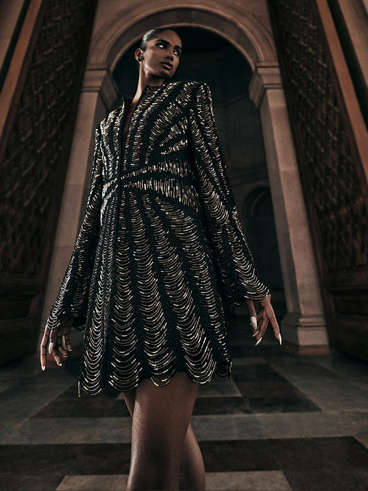 Silk Corded Metallic Jacket