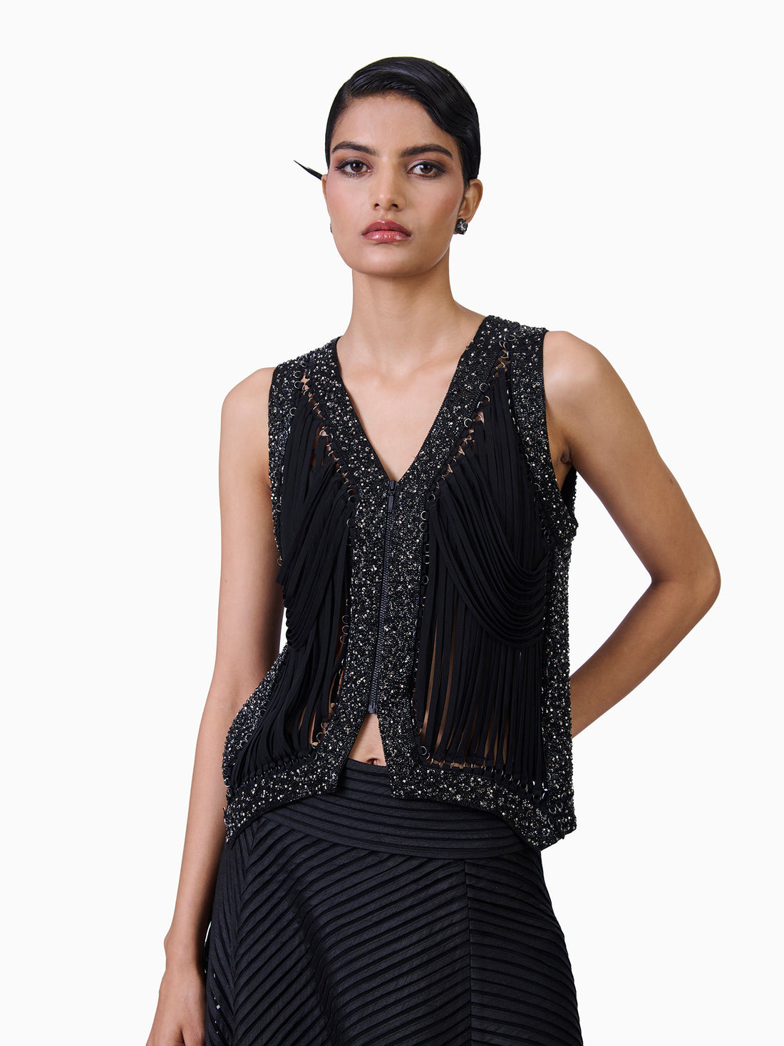 Vexa Embellished Tassel Jacket