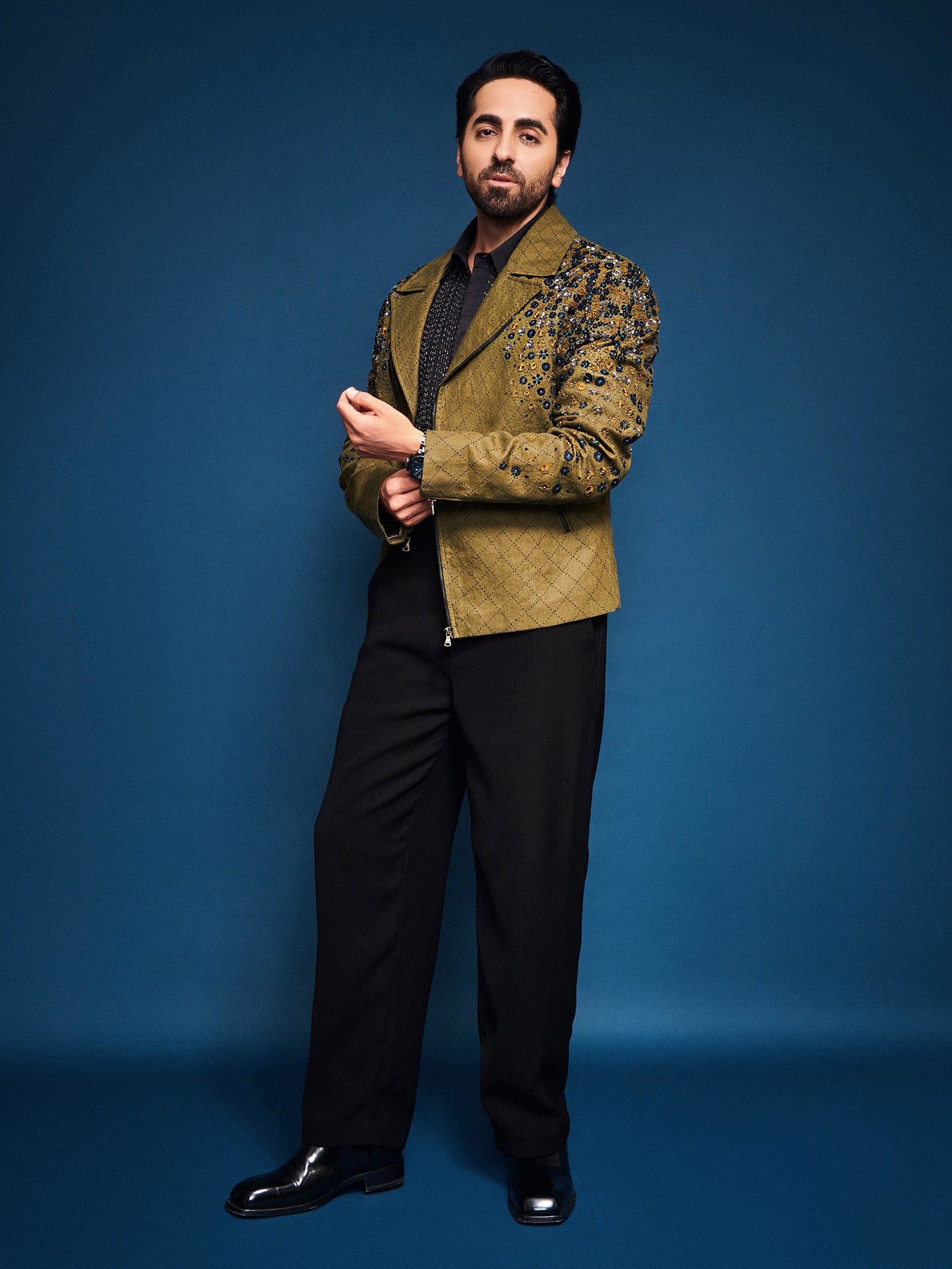 Ayushmann Khurrana In Biker Bomber Jacket