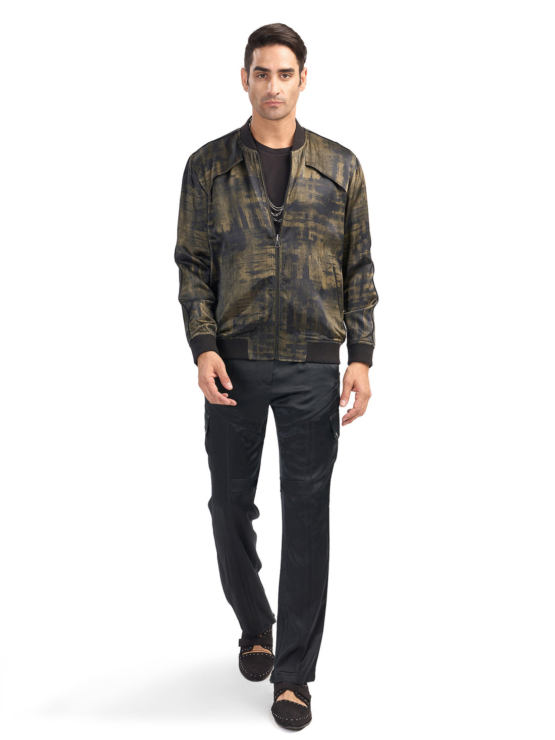 Big Glitch Reversible Bomber Jacket