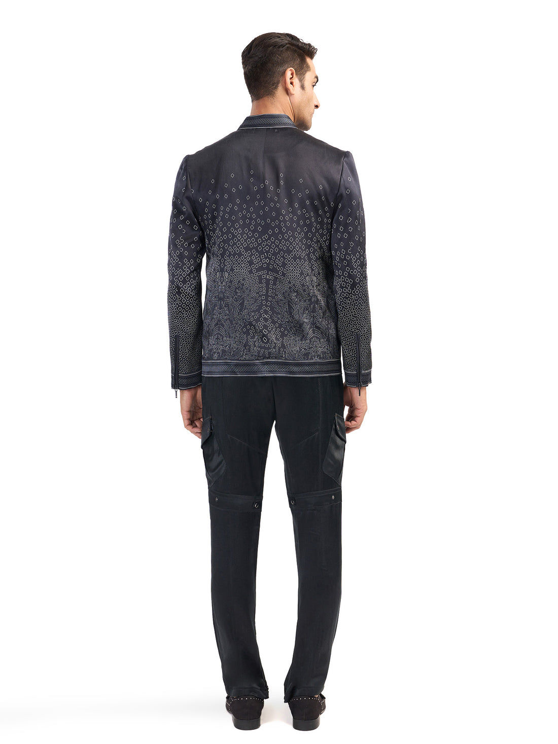 Terazzo Fading Boxes Bomber Jacket