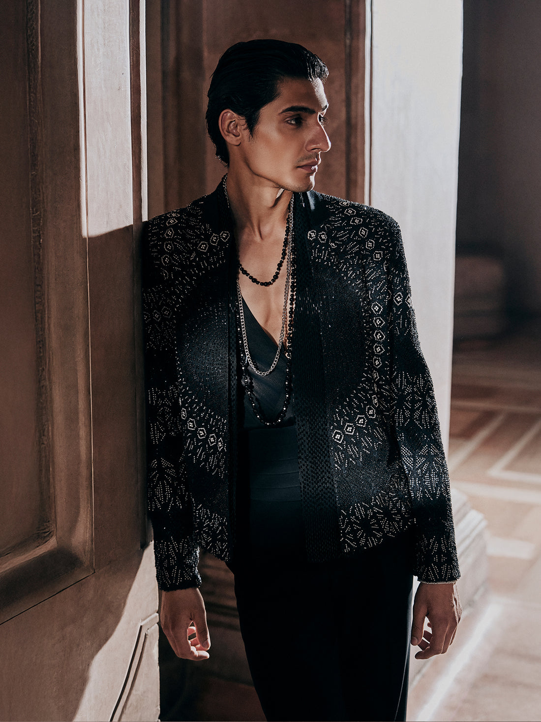 Black Front Open Eclipse Jacket