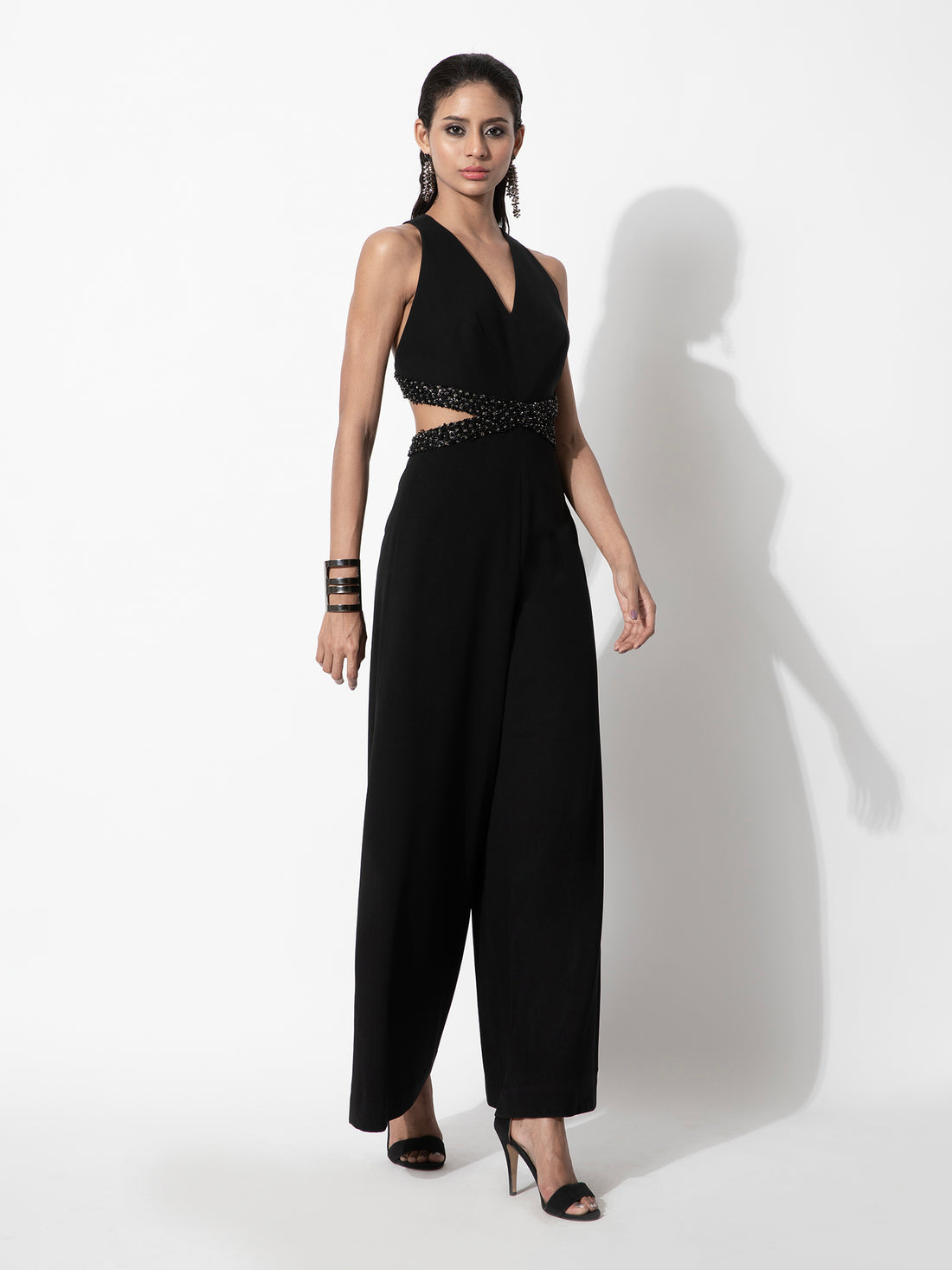 Black Embellished Jumpsuit