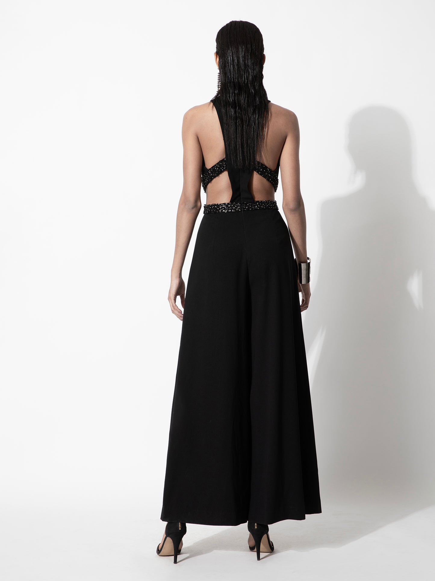 Black Embellished Jumpsuit