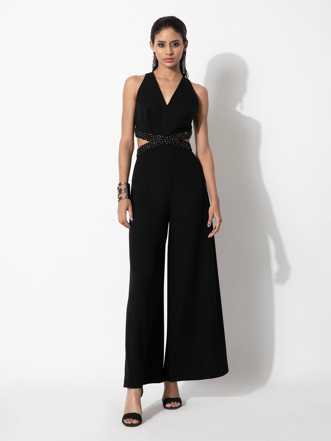 Black Embellished Jumpsuit