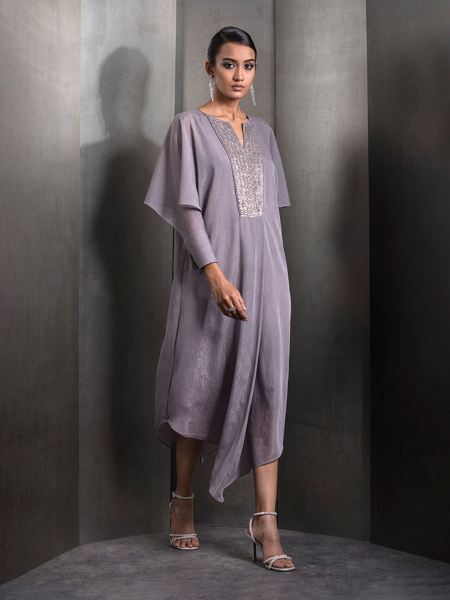 Aspheric Draped Kaftan