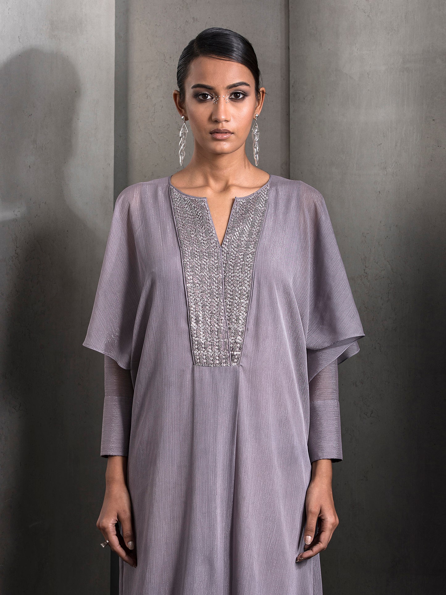 Aspheric Draped Kaftan