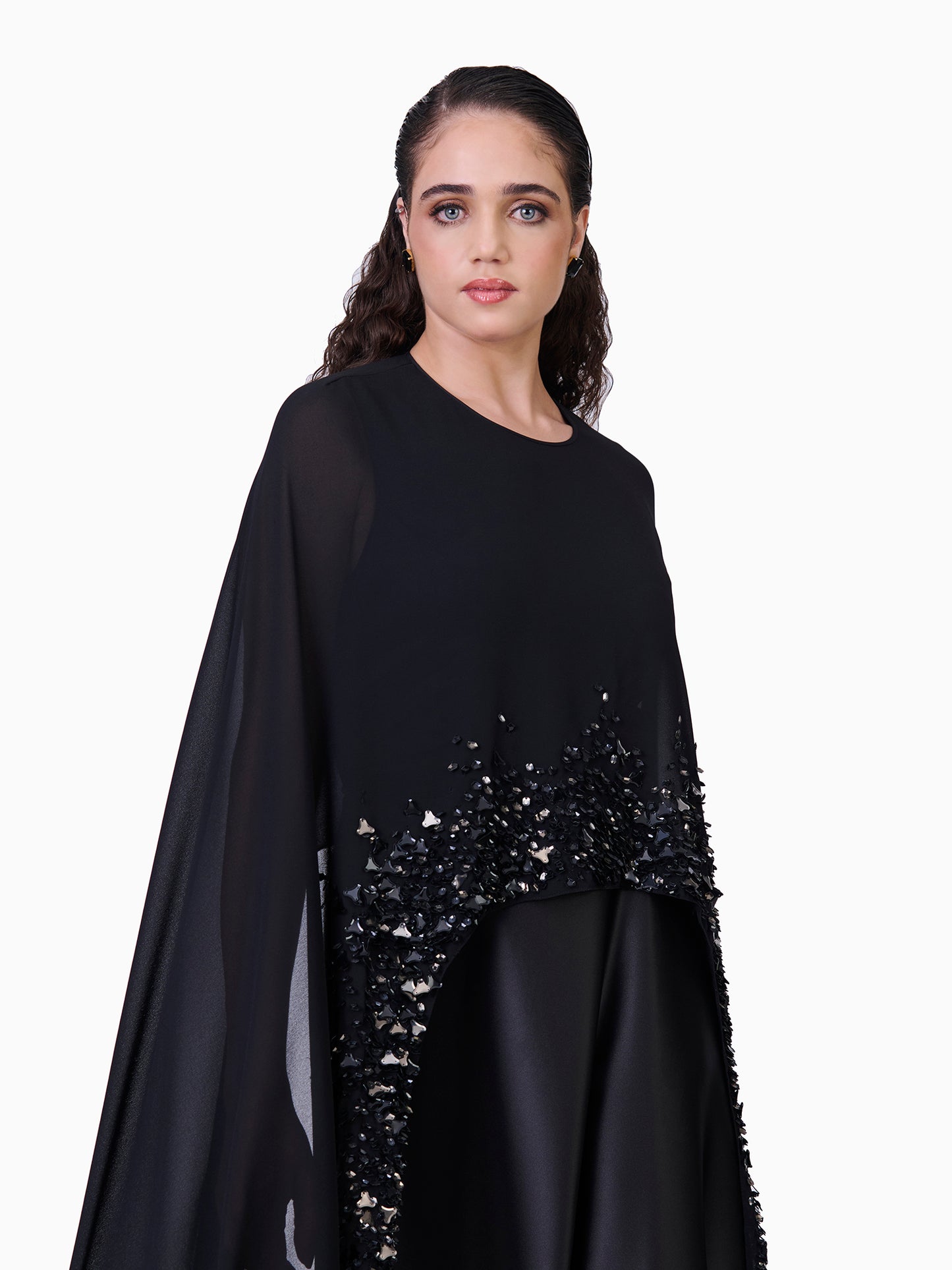 Asymmetrical Embellished Dress
