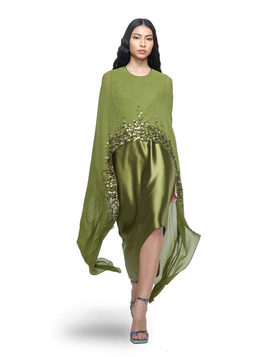 Asymmetrical Embellished Dress