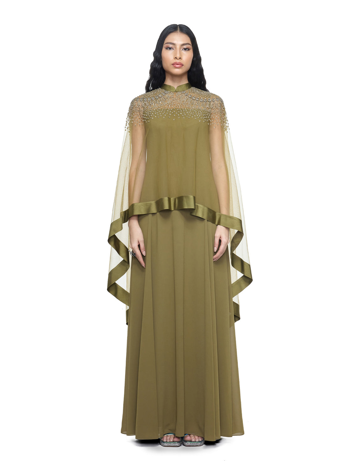 Olive cape Kaftan