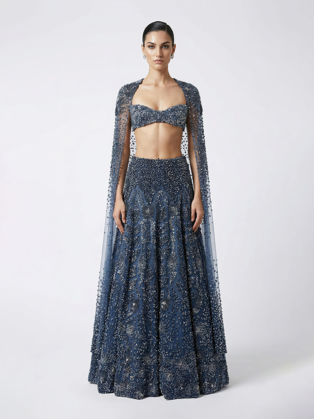 Abyssal Bloom Lehenga Set