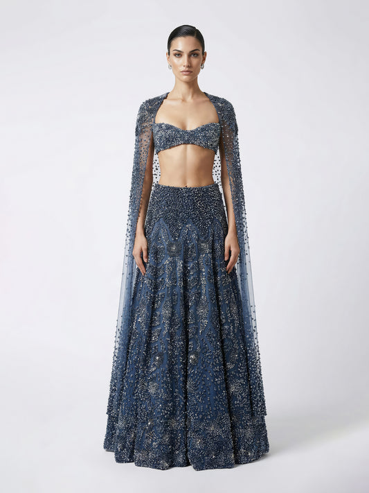 Abyssal Bloom Lehenga Set