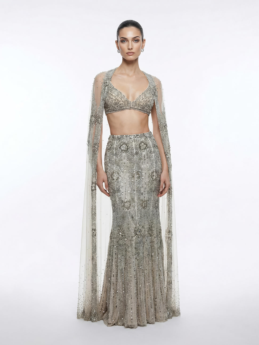 Pearl Cascade Lehenga Set