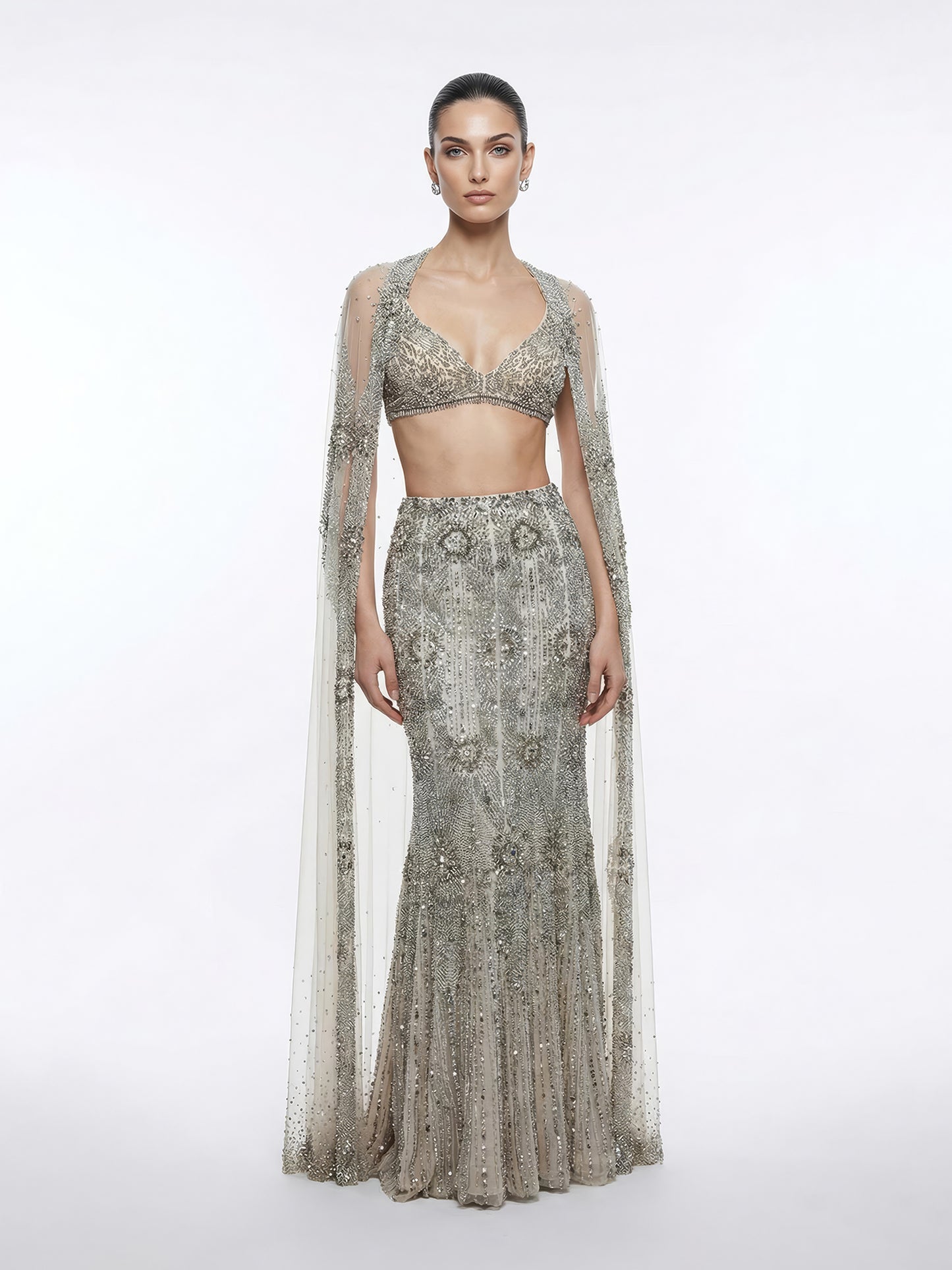 Pearl Cascade Lehenga Set