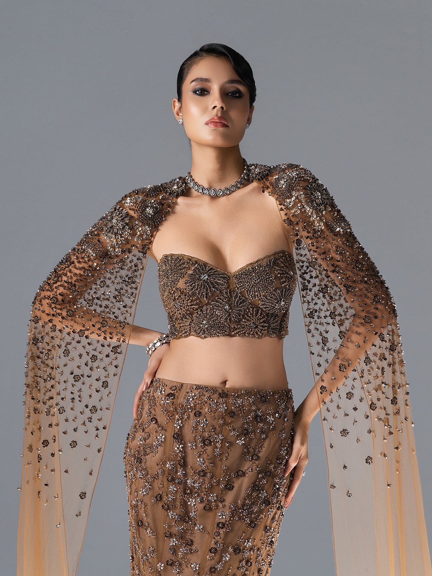 Bloom Veil Lehnga Set