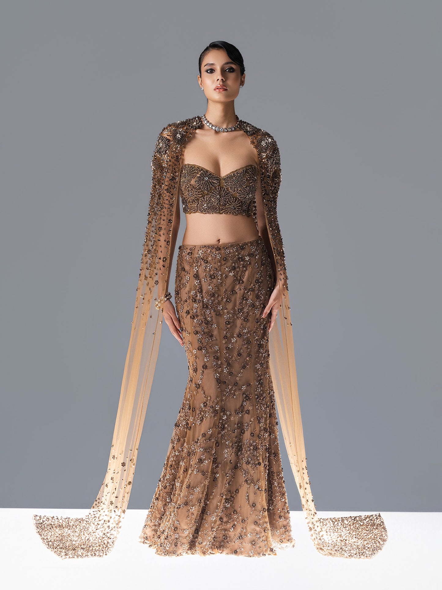 Bloom Veil Lehnga Set