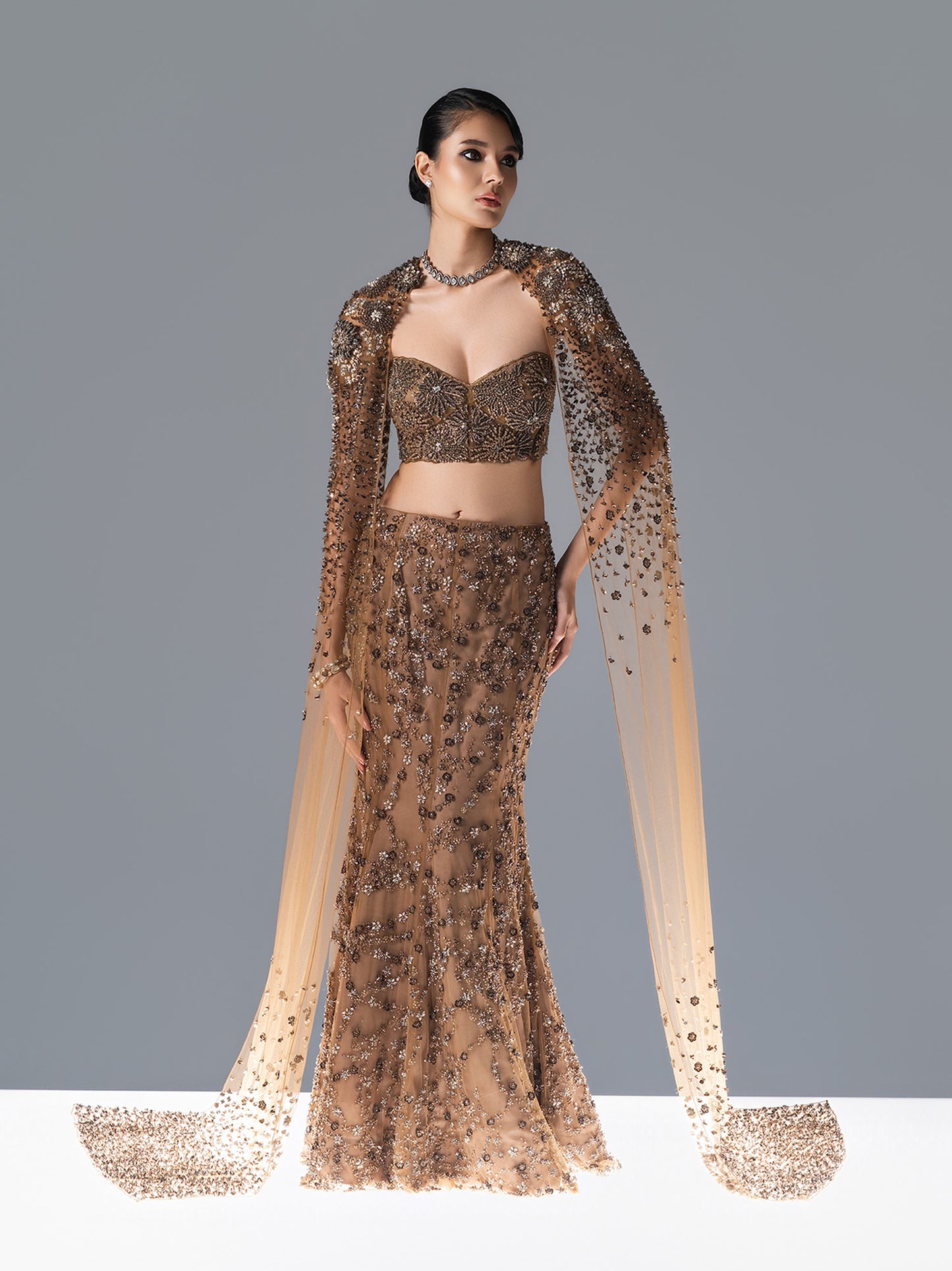 Bloom Veil Lehnga Set