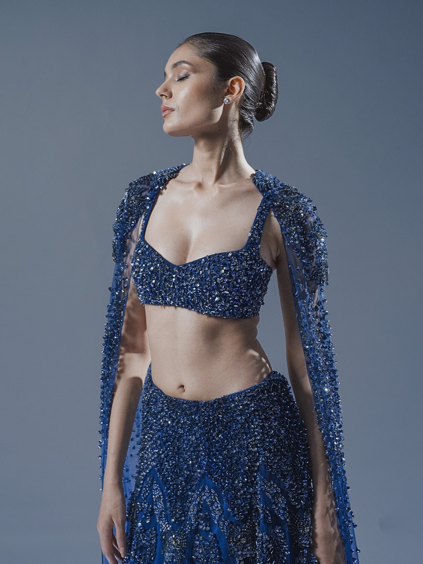 Abyssal Bloom Lehenga Set