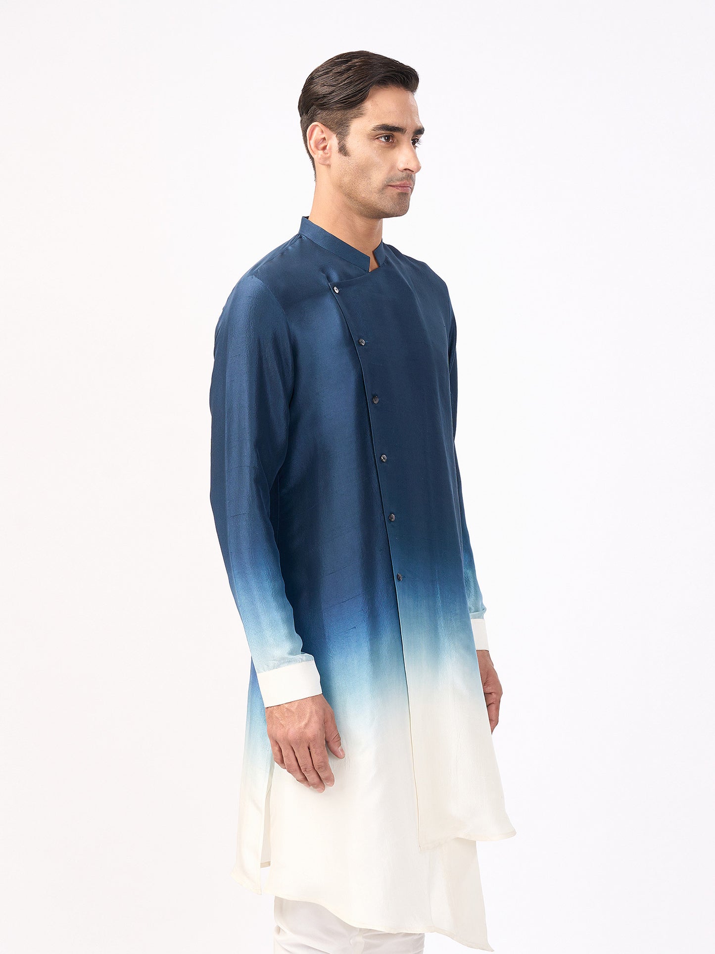 Asymmetrical Ombre Kurta Set