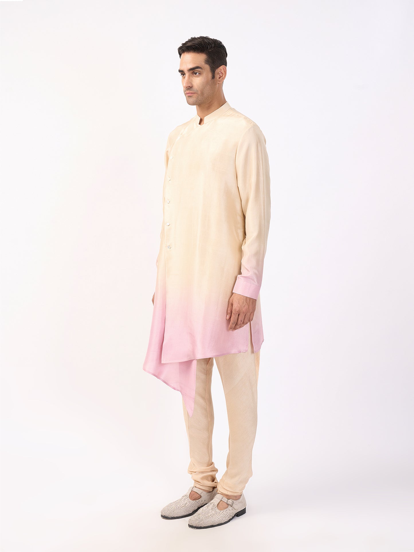 Asymmetrical Ombre Kurta Set