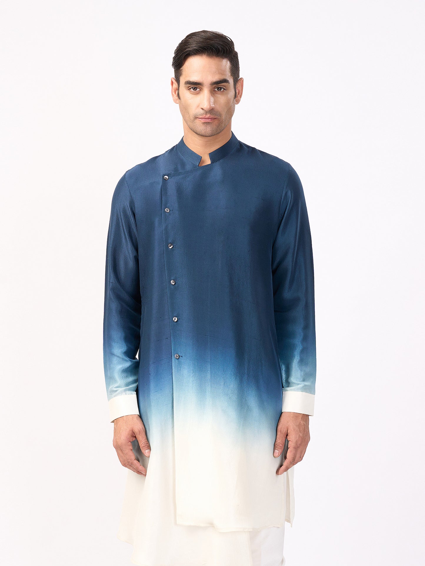 Asymmetrical Ombre Kurta Set