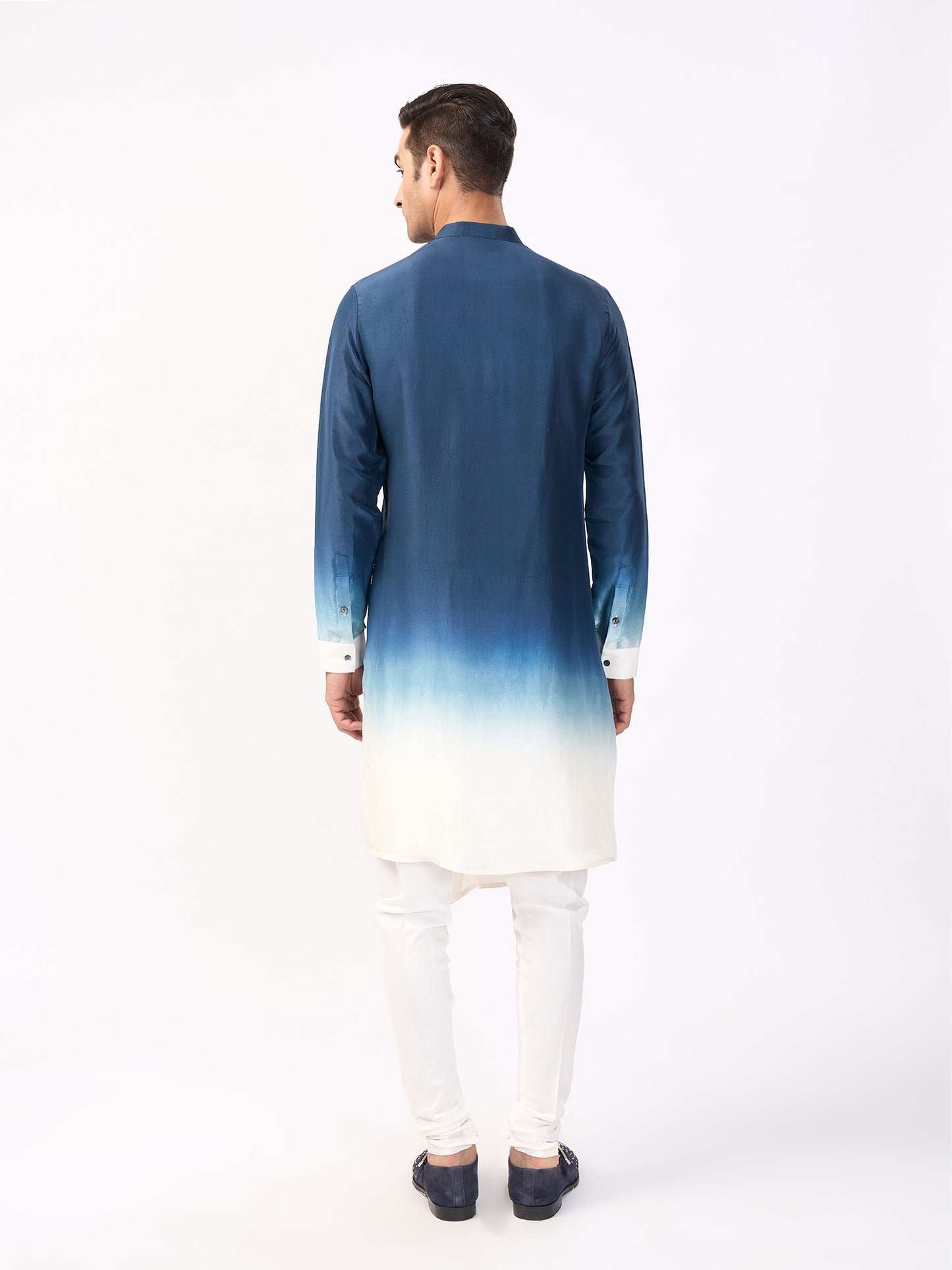 Asymmetrical Ombre Kurta Set