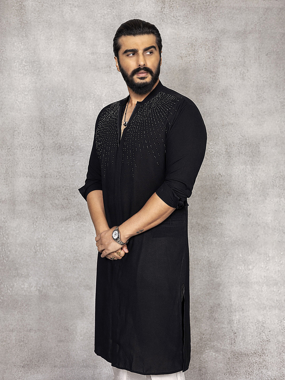 Arjun Kapoor • In Embroidery Zipper Kurta