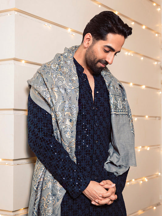 Ayushmann Khurrana In Chikankari Long Kurta