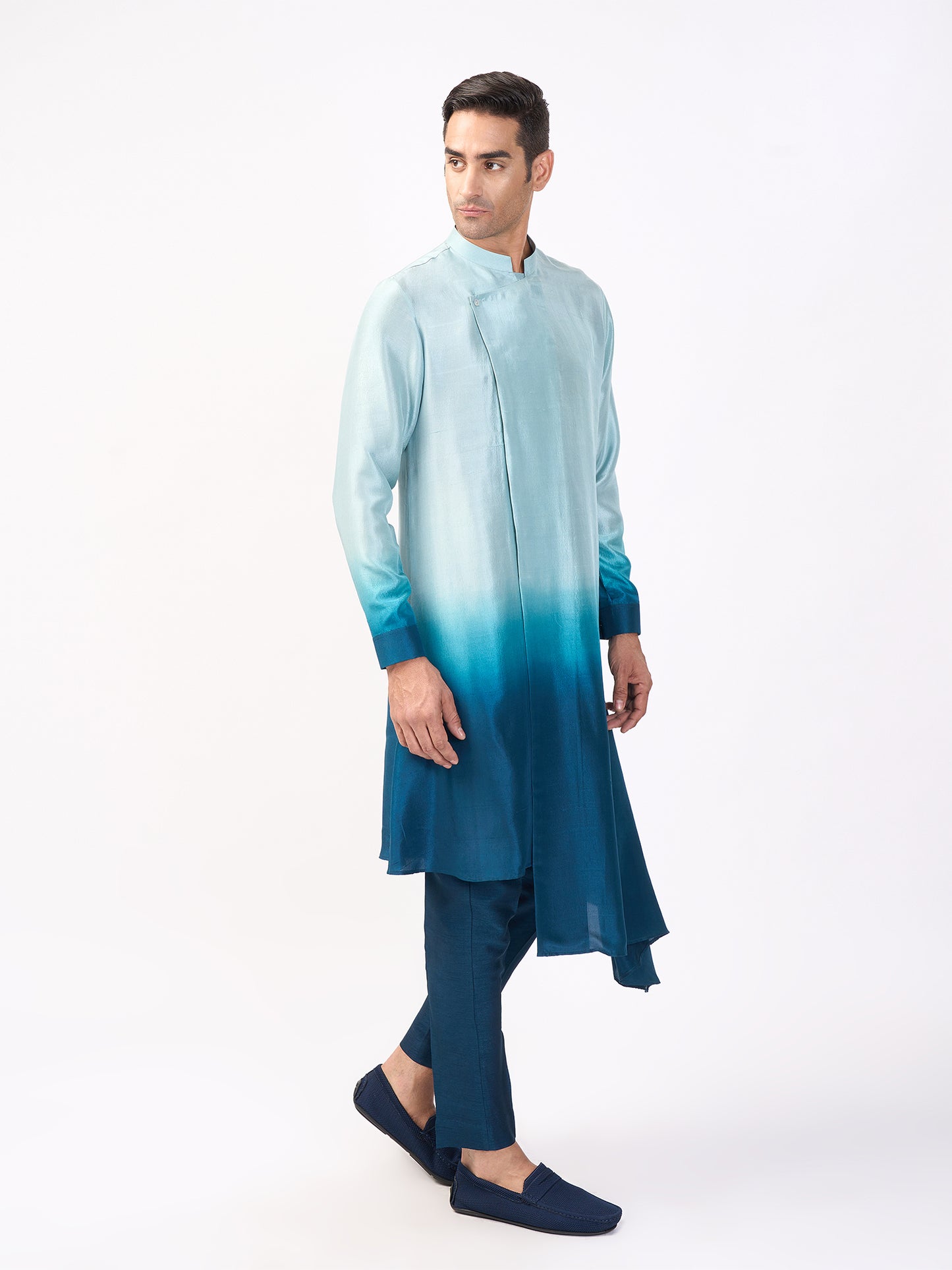 Asymmetric Ombre Kurta