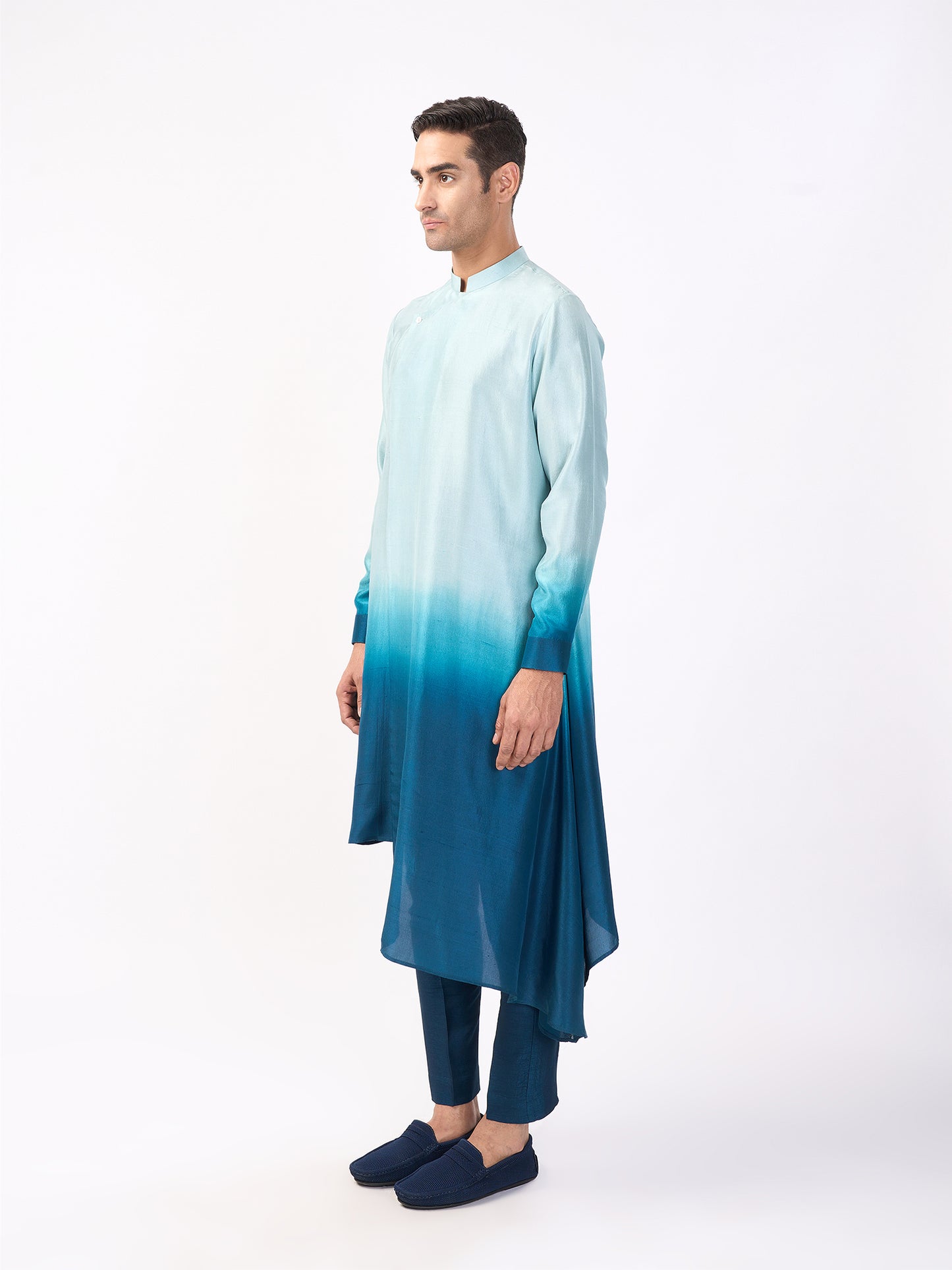 Asymmetric Ombre Kurta