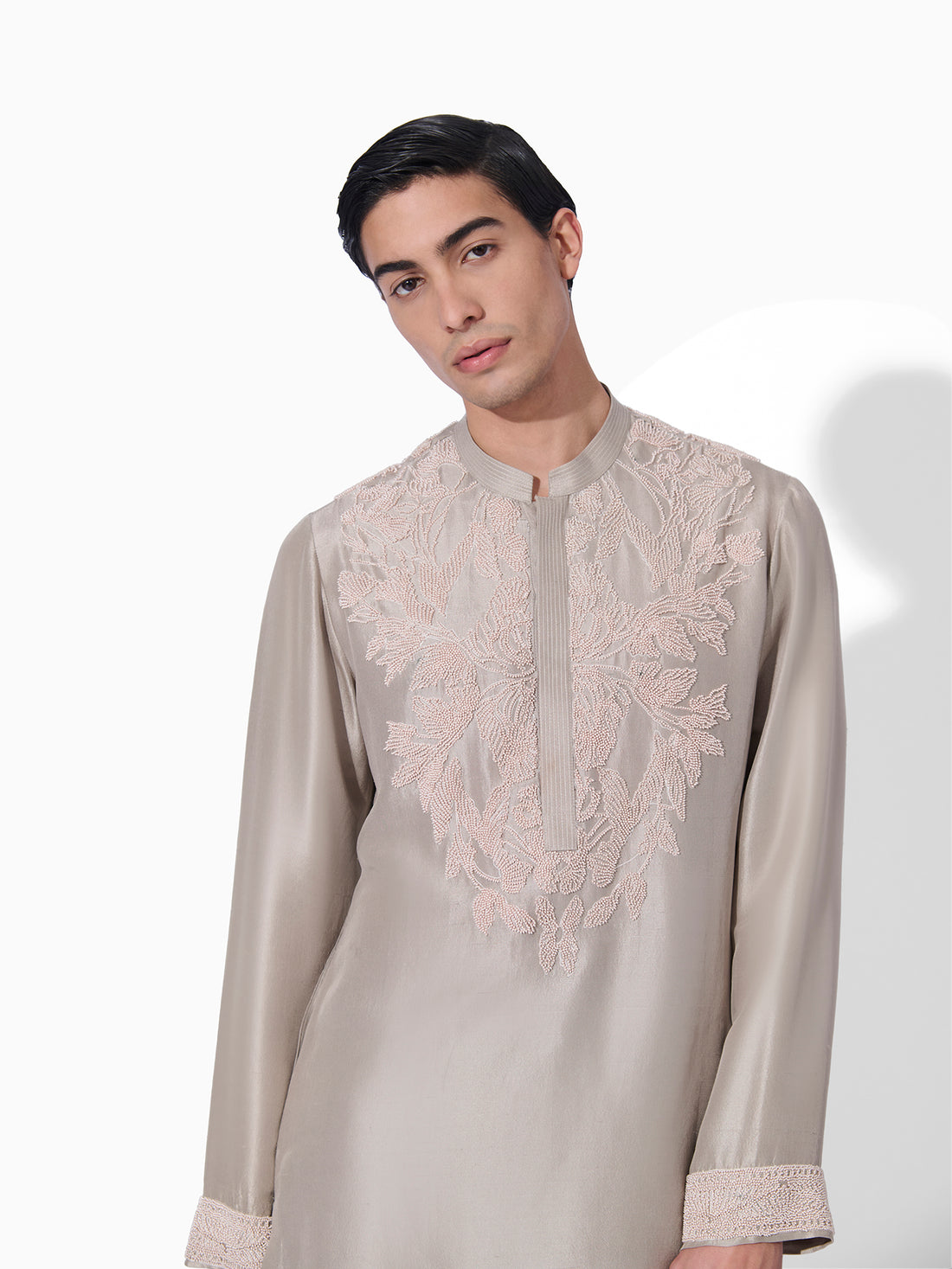 Classic Marble Grey Kurta Set