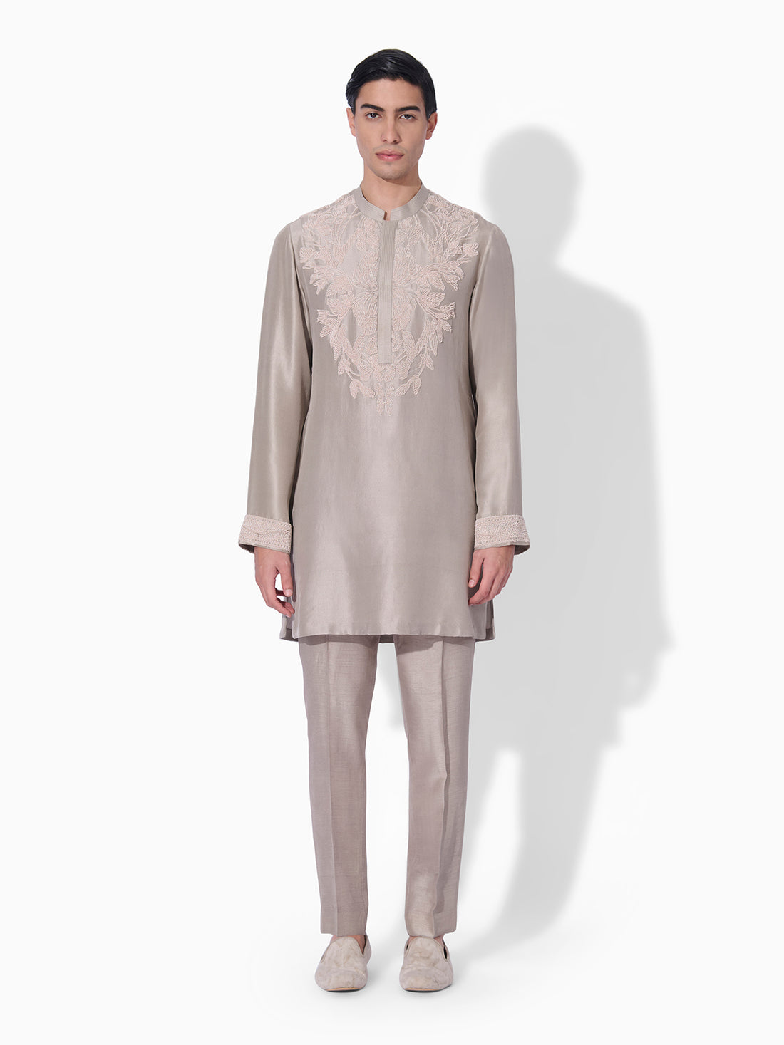 Classic Marble Grey Kurta Set