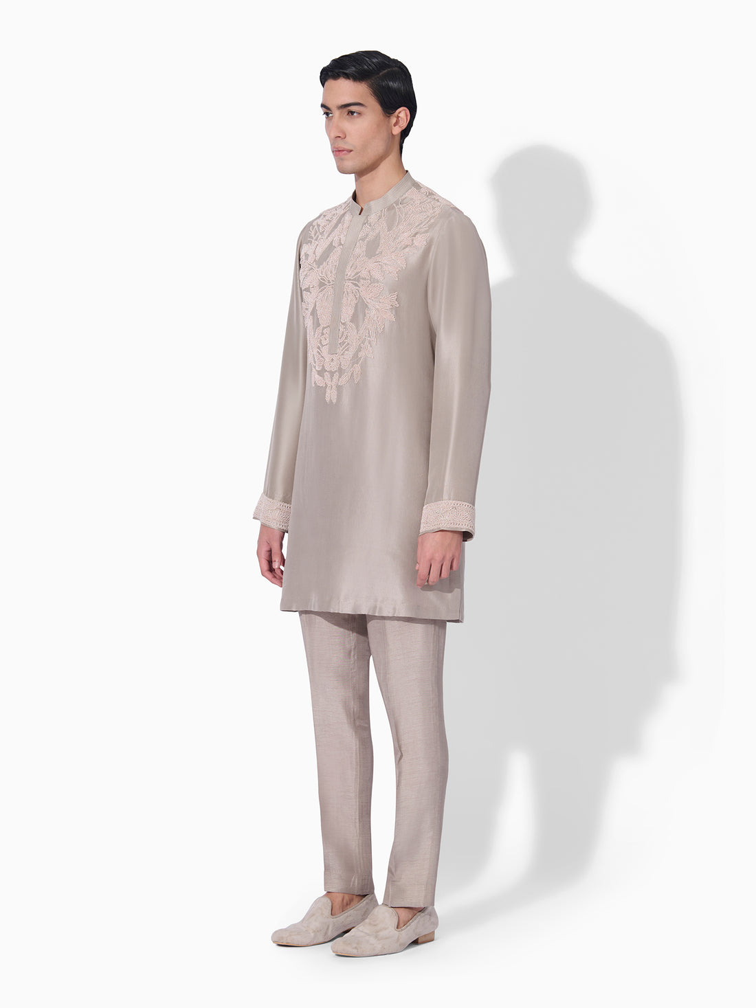 Classic Marble Grey Kurta Set