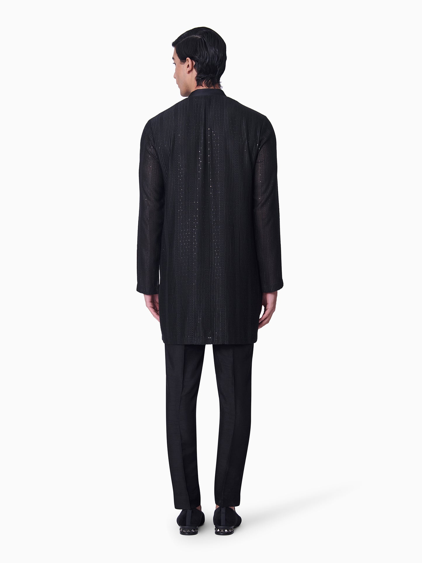 Textured Long Kurta Set