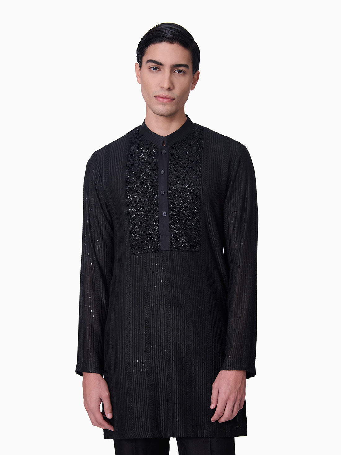 Textured Long Kurta Set