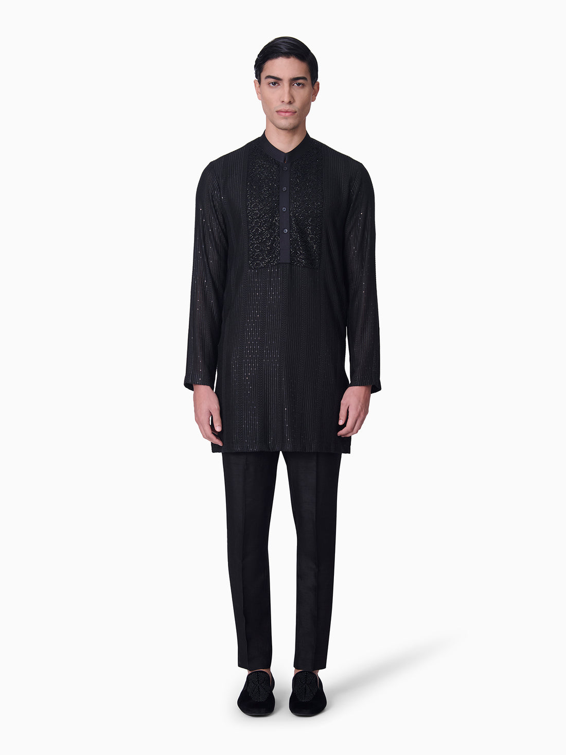 Textured Long Kurta Set