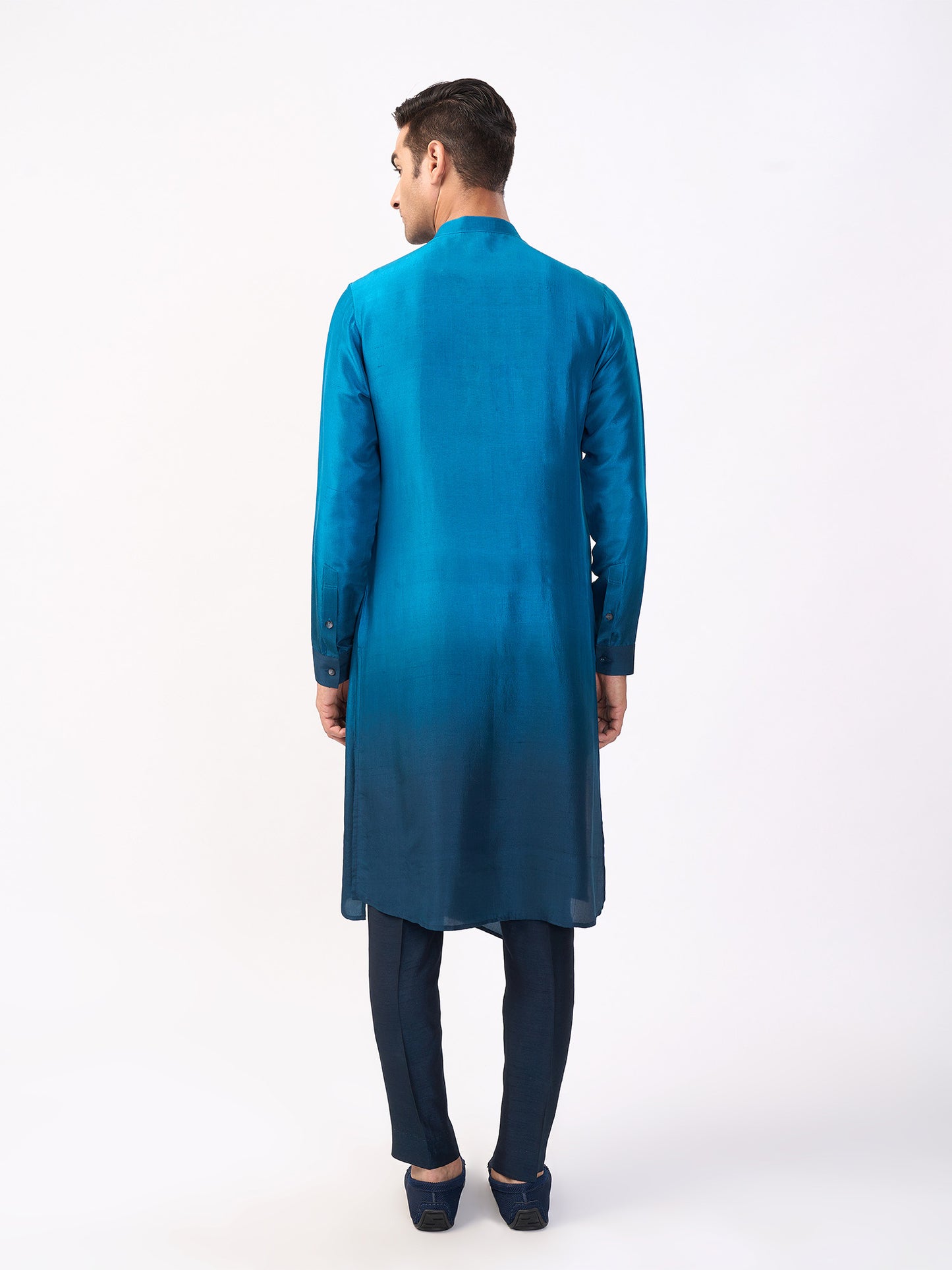 Asymmetric Ombre Kurta Set