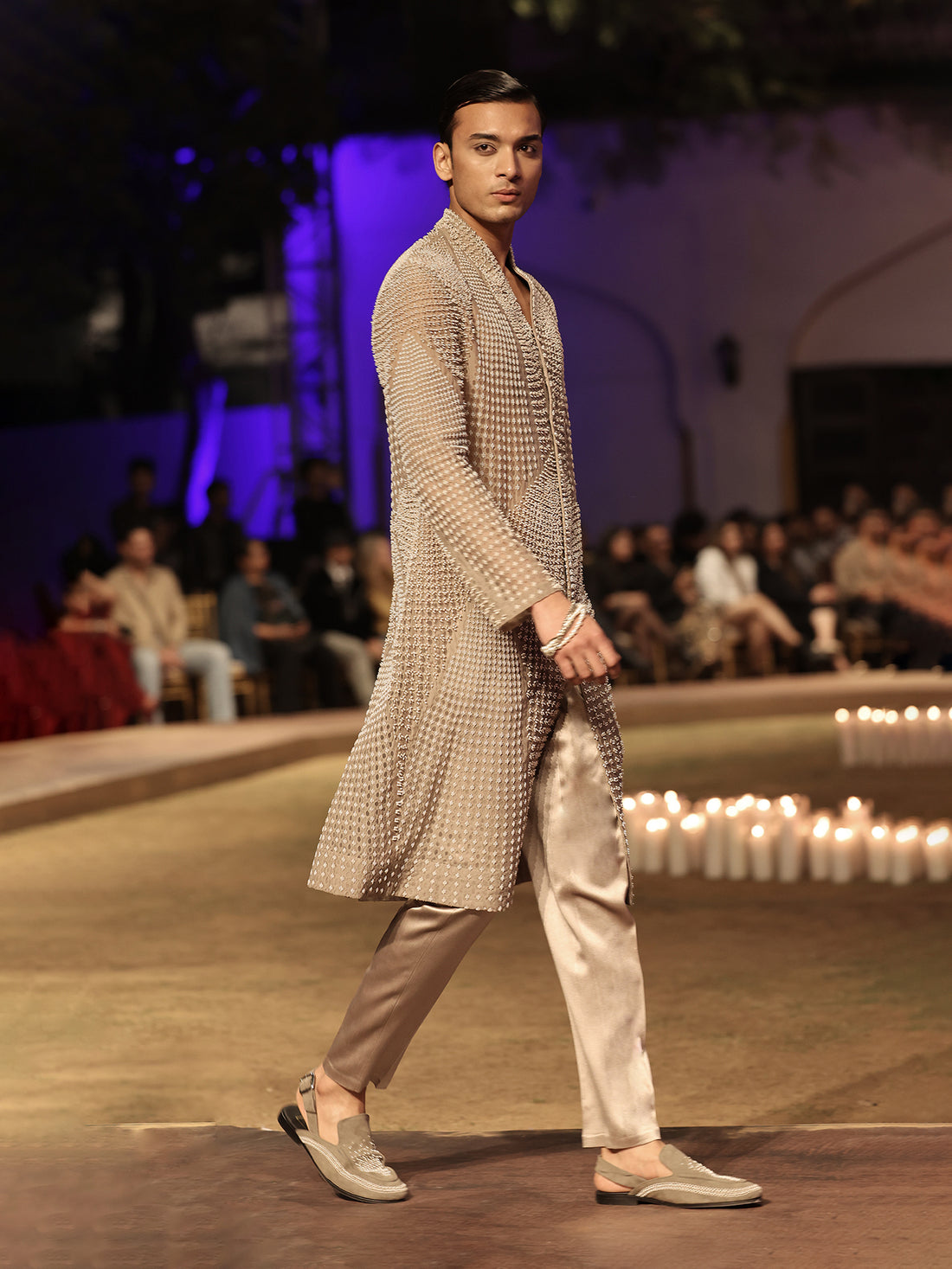 Pearlique Cutwork Sherwani Set