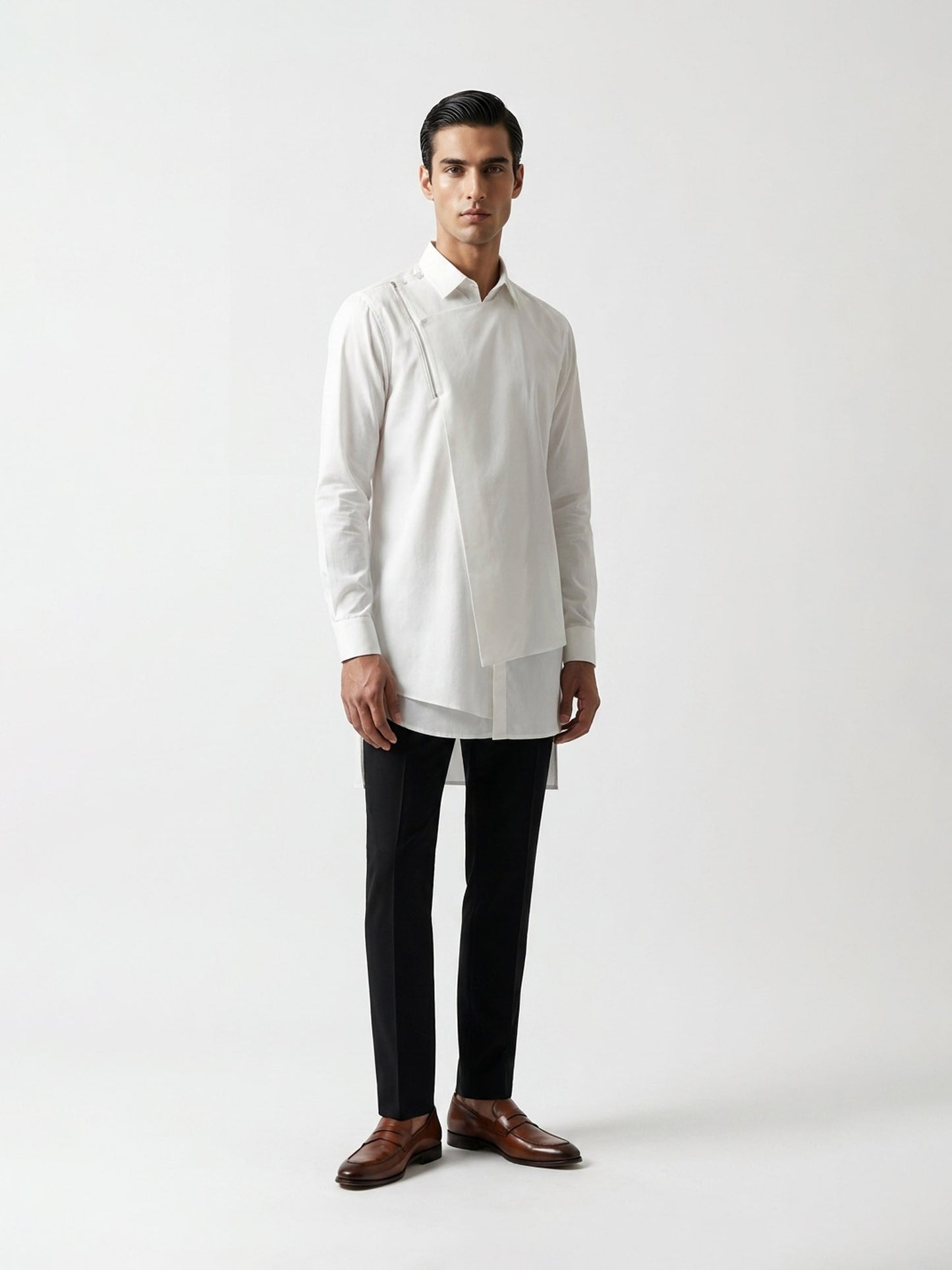Layered Asymmetric Hem kurta